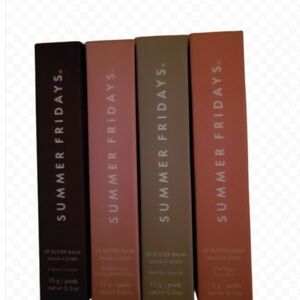 SUMMER FRIDAYS 4 UNITS BROWN SUGAR PINK SUGAR CHERRY VANILLA NEW GIFT BAG